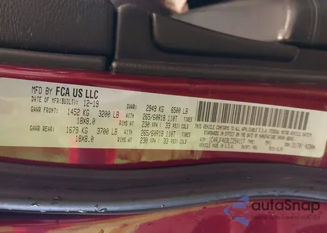 2020 Jeep Grand Cherokee North Edition 4X4 из США, поврежденный, VIN 1C4RJFAG9LC254117